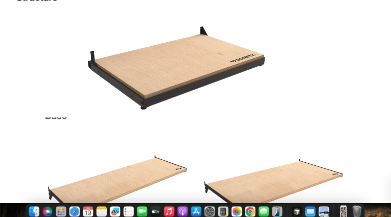 Dometic base structure render and add-on base for double-sided displays